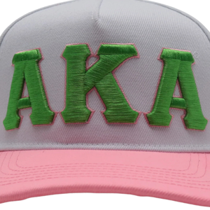 หมวกแก๊ป AKA Letters สีเทาชมพู ปักลาย ปรับขนาดได้ ปีกแบน หมวกเบสบอล ยูนิเซ็กส์ แฟชั่นลำลอง - Product Image 6