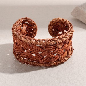 Pulseras de ratán tejidas de primera calidad para mujer, accesorios adorables, pulseras y brazaletes, joyería al por mayor - Product Image 1