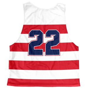 Uniformes de l'équipe de crosse personnalisés Sublimation réversible Pinnies 100% Polyester Mesh Fabric Design imprimé Créé par vous! - Product Image 2