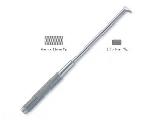 Impactadores de injerto óseo cervical de 90 grados, instrumento quirúrgico para cirugía ortopédica de columna vertebral, acero inoxidable angulado de precisión, CE - Product Image 2