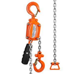 Paranco a Catena Manuale da 1/4 di Tonnellata (550 Libbre) con Doppio Freno a Zampa, 5 Piedi, in Acciaio al Carbonio Zincato G80 per Ristoranti e Fattorie, 3m-10m - Product Image 3