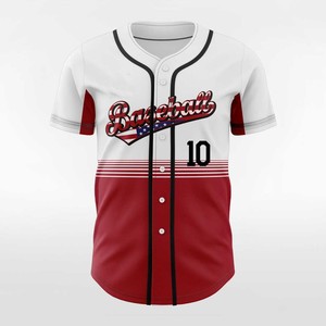 Camiseta de Béisbol Sublimada Transpirable Profesional, Logotipo del Equipo Personalizado, Ropa Deportiva con Botones Completos para Equipos Juveniles - Product Image 2