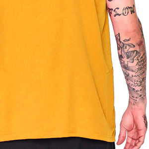 Chaleco Polo Amarillo sin Mangas para Barbería, Ropa Casual para Hombre, Color Sólido, para Uso en Salón - Product Image 4