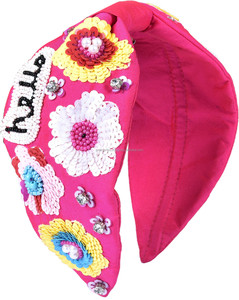 Serre-tête unisexe de luxe blanc tressé léger et durable, lumineux, avec motif licorne personnalisé en tissu pour enfants, usage quotidien, vente en gros - Product Image 1