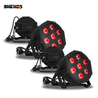 SHEHDS 7x12W RGBW 4 en 1 Par LED DMX Luz de Escenario para DJ, Bodas, Fiestas y Eventos