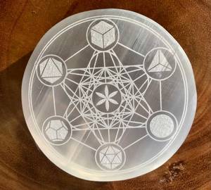 Plaques de charge gravées Selenait Metatron Crystal Star Reiki – Magnifiques, achat en gros Inde - Product Image 5