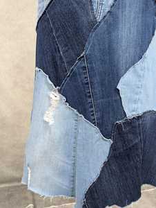 GRACE COLLECTION Women's <b>Denim</b> Cardigan Regular Fit Pencil Winter Casual Style <b>Knee</b>-<b>Length</b> Breathable Quick Dry Eco-Friendly - Product Image 4