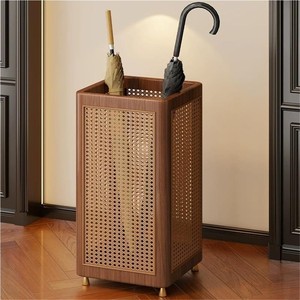 Support de parapluie en bambou minimaliste avec design géométrique, vente en gros - Product Image 1