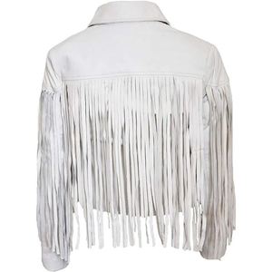 Women's Cowgirl Western Style Breathable Windproof Quilted Winter Fringe <b>Jacket</b> Genuine Leather <b>Corduroy</b> Cotton Woven - Product Image 6
