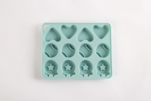 OEM Heart Shape <b>Silicone</b> Cake Mold 12-Cavity <b>Baking</b> Tray for Chocolate Jelly Soap & Cupcakes Food Grade Non-Stick - Product Image 3