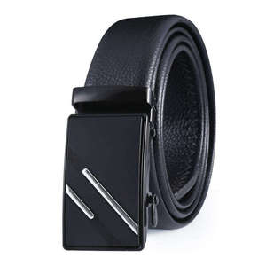 Cinturón de Vestir de Cuero para Hombre, Nuevo y Moderno, Hebilla de Aleación, Transpirable, Ajustable, de Cuero Vacuno Genuino, Suave, Informal, con Hebilla de Pin - Product Image 5