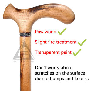 Bâtons de marche en bois modernes, légers et personnalisés de haute qualité avec poignée antidérapante et design durable pour le camping - Product Image 3