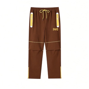 Pantalones Deportivos para Hombre, Color Marrón, Resistentes al Agua, Ligeros, para Correr, con Elástico - Product Image 3