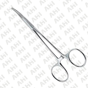 Pinces à moustiques courbées manuelles AHI en acier inoxydable allemand de haute qualité, à usage chirurgical, avec verrouillage, réutilisables, certifiées CE - Product Image 5