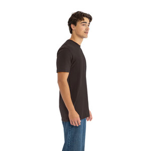 T-shirt unisexe en jersey fin 100 % ringspun, léger, en coton biologique – T-shirt unisexe à manches courtes, col rond uni, coupe ajustée - Product Image 3