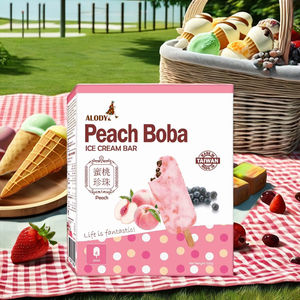 Alody Peach Boba Sugared Ice Cream Bares con sabor Original Peach Ice Cream para venta al por mayor - Product Image 2