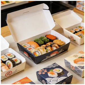 Cajas de Embalaje de Cartón Rígido Ecológicas al por Mayor de Fábrica, Forradas con Esponja, Logotipo Personalizado, Cierre Magnético para Sushi y Más - Product Image 2