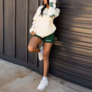 Sudadera con Capucha de Felpa para Mujer, Personalizada, Talla Grande, con Estampado Puff, de Algodón, Estilo Urbano, Impermeable, de Felpa Francesa, Marca ROIM ENTERPRISES - Product Image 2