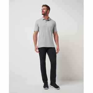 Service OEM, vente en gros de polos pour hommes à manches courtes, personnalisables, rouge et gris - Product Image 5