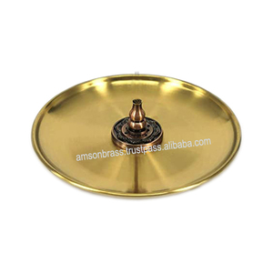 2025, venta al por mayor, diseño único, soporte para palo de incienso de latón dorado, quemador, fragancia para el hogar, recogedor de cenizas, meditación, escritorio, madera religiosa - Product Image 2