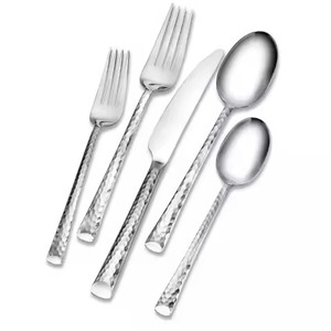 Ensemble de cuillères, fourchettes et couteaux en acier inoxydable durable, ustensiles de table professionnels pour service commercial - Product Image 2