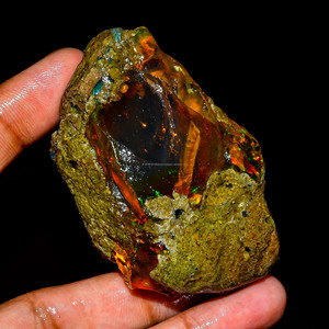 Pierres précieuses en vrac brutes à l'huile d'opale éthiopienne 100% naturelle de qualité supérieure élégante pour la fabrication de bijoux Opale huileuse - Product Image 2