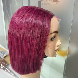 Extensions de cheveux humains bruts à cuticule alignée vietnamienne droite à os de haute qualité pour les vendeurs de perruques ombrées bordeaux - Product Image 1