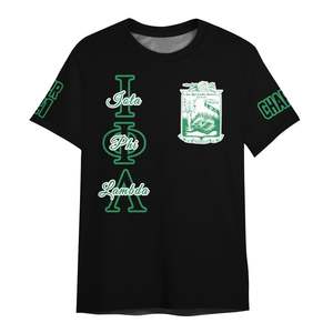Camiseta Personalizada Negra de la Hermandad Iota Phi Lambda, Camiseta de la Hermandad Iota Phi Lambda Desde 1929 - Product Image 5