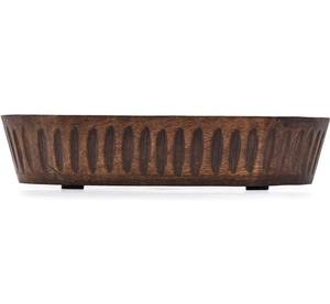 Plateau de service en bois naturel écologique poli, nouveau design, bol à pâte jetable, cadeau d'affaires, plateau pour la maison et l'hôtel - Product Image 5