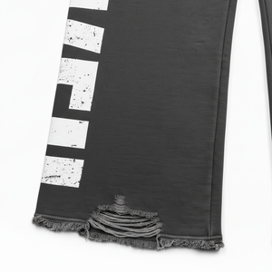 Pantalon de jogging homme personnalisé en coton délavé, style streetwear vieilli, impression sérigraphiée, qualité supérieure - Product Image 5