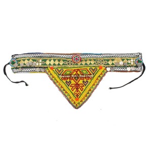 Vintage Belt Belly Dance Bead Afghani Traditional Waist Belt Kuchi Tribal BB057A <b>Old</b> Banjara Real Vintage Handmade Beaded Belts - Product Image 1