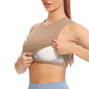 Women Solid Color O-Neck Sleeveless Tank <b>Top</b> Breathable Knitted Spandex Polyester Casual Style Short Front - Product Image 5