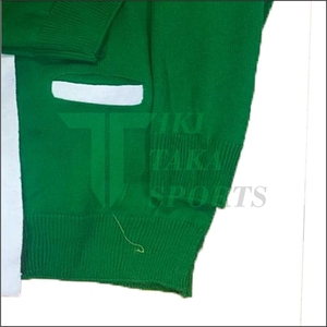 Tiki Taka Sports - Cardigan tendance en laine/nylon respirant à col en V et manches longues, tricoté avec patchwork, nouvelle arrivée, décoration en dentelle - Product Image 6