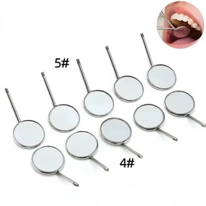 12 Espejos Dentales Manuales de Acero Inoxidable con Reflector Intraoral y Agarre Ergonómico para Odontología - Product Image 1