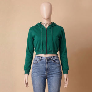 Sudadera con Capucha Extra Grande de Último Diseño con Logotipo Personalizado para Mujer, 100% Algodón Felpa - Product Image 1