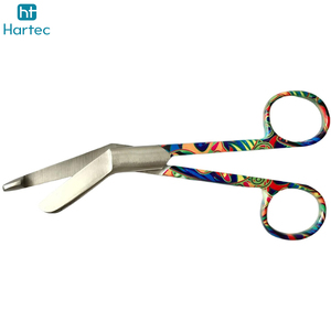 Multi Colored Design Or Customized Logo Print Hand Made Stainless Steel OEM ODM Service <b>Nursing</b> Surgical Bandage Scissors - Product Image 4