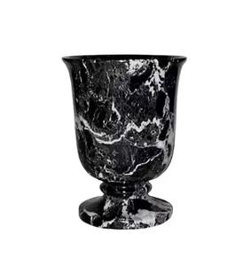 Jarrón de Flores Art Deco de Piedra Arenisca Negra Natural con Diseño Único para Mesa, Estante y Centro de Mesa, Disponible para la Venta - Product Image 3