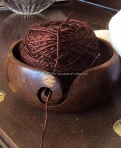 Bol à tricoter en bois avec porte-fil Kit de crochet de couture à la maison comprenant des aiguilles à tricoter à crochet Boîte emballée - Product Image 4