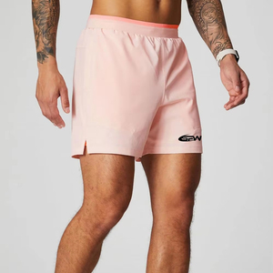 Shorts de sport athlétiques pour hommes personnalisés de haute qualité, grandes tailles, respirants, écologiques, légers, en laine, taille élastique, taille mi-haute - Product Image 1
