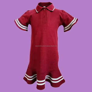 Custom School Uniform TracksuitSolid Pattern Breathable Low MOQ Light <b>Weight</b> Printed Price Sets for School Uniform - Product Image 1