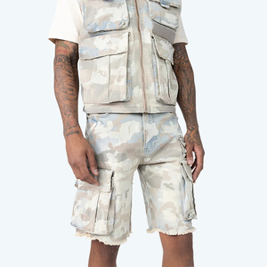 Shorts de Mezclilla Casuales de Corte Regular para Hombre, Estilo Nuevo, Hechos a Medida, Color Sólido, Venta al Por Mayor - Product Image 6