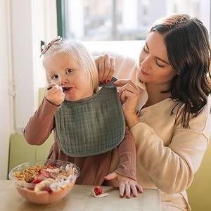 Bavoirs en mousseline de qualité supérieure 100% bambou légers pour usage quotidien - Product Image 4