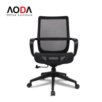 Nouvelle chaise de bureau ergonomique à dossier mi-haut en maille avec vérin à gaz de classe 3 – Chaise d'ordinateur