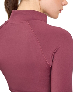 เสื้อแจ็คเก็ตโยคะผู้หญิงสีพาสเทล เนื้อผ้านุ่ม ระบายอากาศดี ซิปยาว คอตั้ง กระเป๋าซ่อน ทรงเข้ารูป แห้งเร็ว น้ำหนักเบา เหมาะสำหรับวิ่ง - Product Image 5