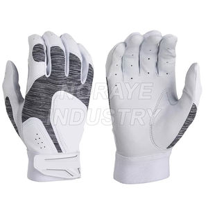 Professional Winder Series Double Wrist Wrap Men's <b>Sheepskin</b> Leather Batting Gloves Custom Logo Batting Gloves - Product Image 4