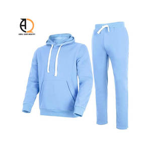 Survêtement unisexe personnalisable, poids lourd, respirant, séchage rapide, tissu élasthanne/coton, taille élastique, poches latérales, longueur intégrale - Product Image 4