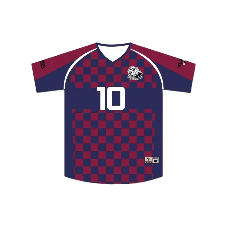 Custom Voetbal Uniformen 100% Polyester Voetbal Jersey Voetbalteam Shirt