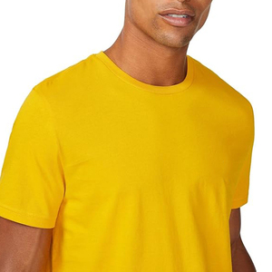 Solid Color Short Sleeve O-Neck T-<b>Shirt</b> Regular Fit 100% Cotton Jersey Knitted Casual Wear - Product Image 5