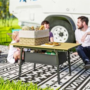 <b>Small</b> Aluminum <b>Folding</b> Dining <b>Table</b> - Product Image 4