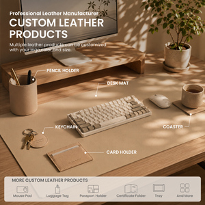 Customizable PU Leather Desk <b>Pad</b> With Cork Backing Large Office Mouse <b>Pad</b> Office School Supplies - Product Image 6